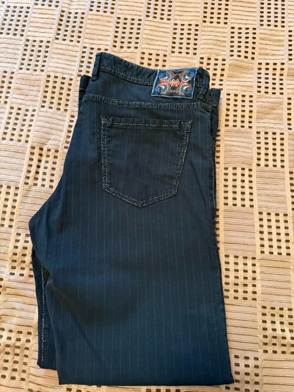 Robert Graham Men's  Black Pinstripe Jeans